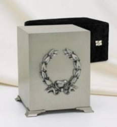 Brushed Pewter Urn
