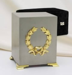 Brushed Pewter Urn