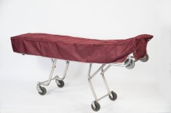 Mortuary Cot Cover - Lined Burgundy