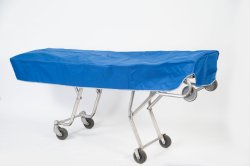 Mortuary Cot Cover - Lined Blue