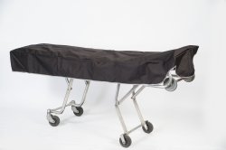 Mortuary Cot Cover - Lined Black