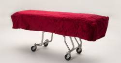 Mortuary Cot Cover - Lined Burgundy
